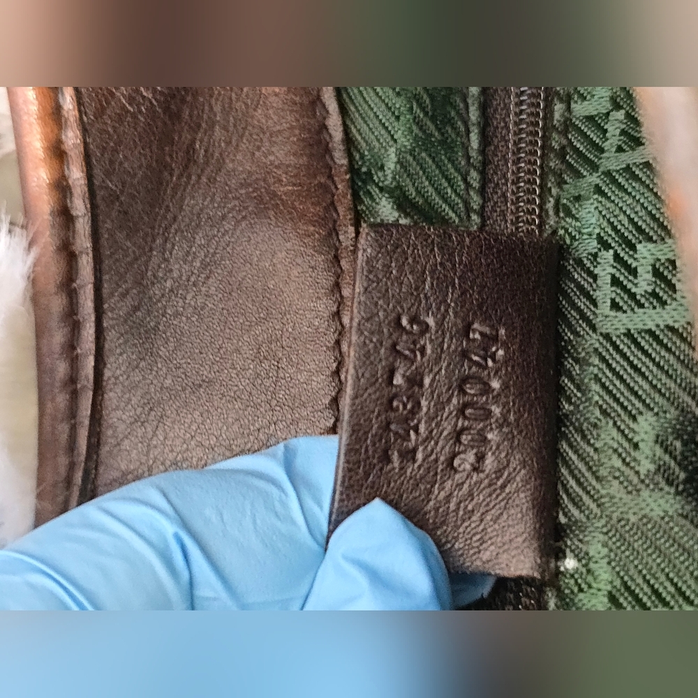 Gucci Hobo Leather/ Canvas  Handbag - Picture 13 of 14